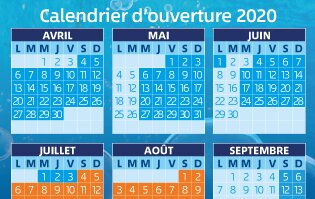 Calendrier Aqualud 2020